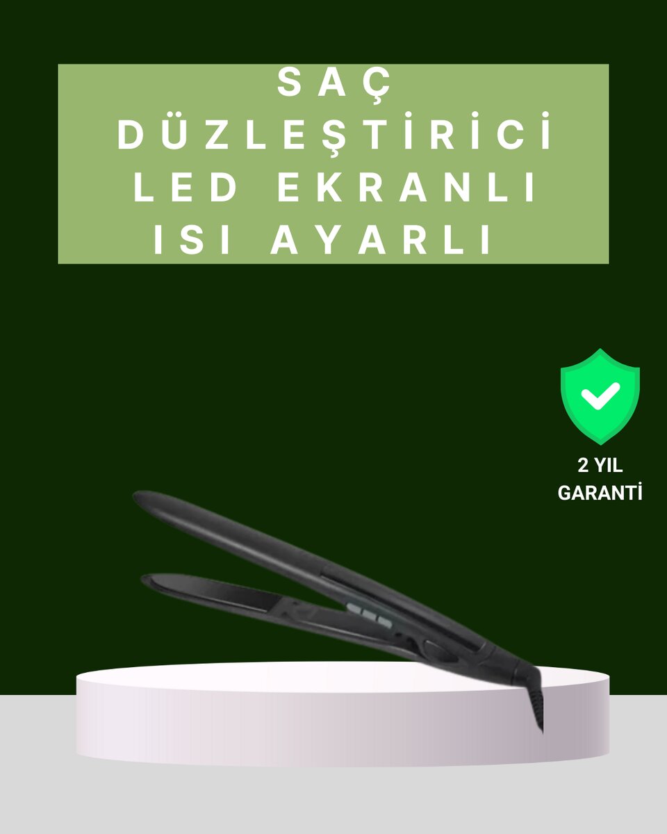 2025 Isı Ayarlı Titanyum Kaplama Seramik Plakalı Saç Düzleştirici Dijital Ekranlı A Kalite 2025 Isı Ayarlı Titanyum Kaplama Seramik Plakalı Saç Düzleştirici Dijital Ekranlı A Kalite