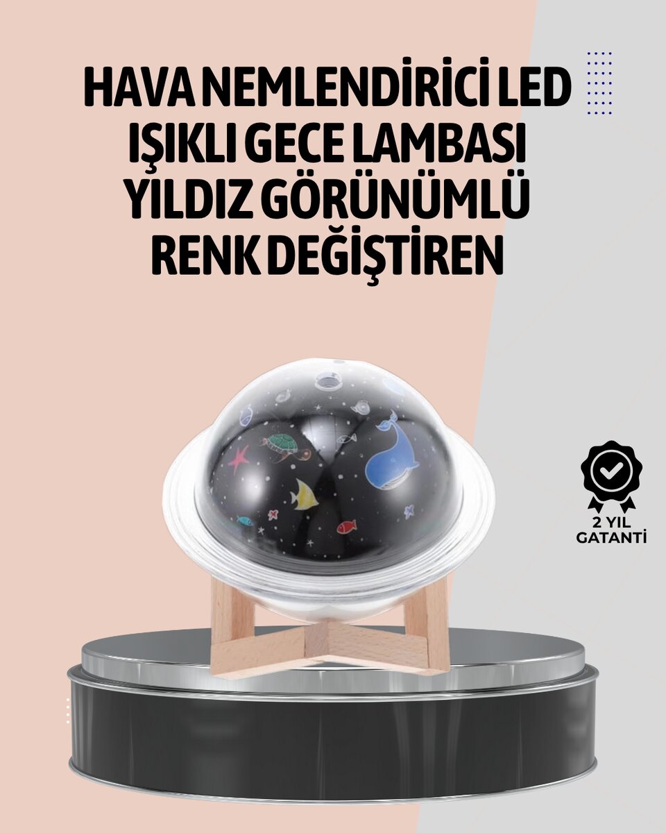 Gece lambası özellikli taşınabilir nemlendirici ve aromaterapi cihazı USB girişli Gece lambası özellikli taşınabilir nemlendirici ve aromaterapi cihazı USB girişli