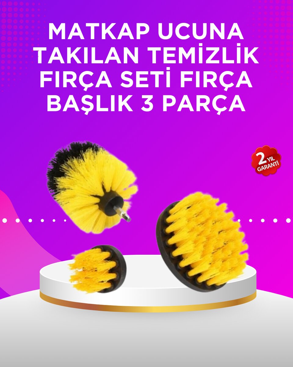 Matkap Ucu Temizlik Fırçası Seti Banyo Fayans Zemin İçin Matkap Ucu Temizlik Fırçası Seti Banyo Fayans Zemin İçin
