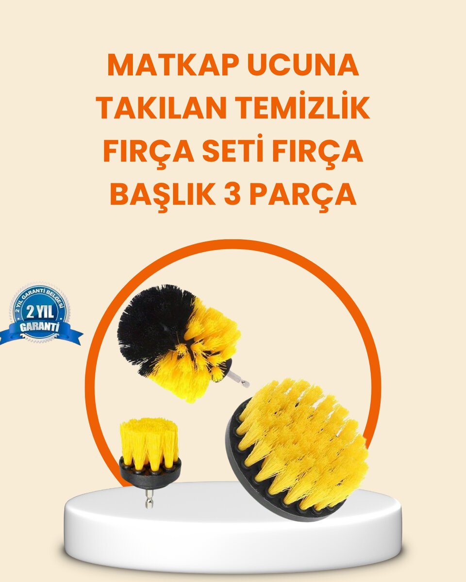 Matkap Ucu Fırça Seti Halı Fayans Zemin Temizliği Matkap Ucu Fırça Seti Halı Fayans Zemin Temizliği