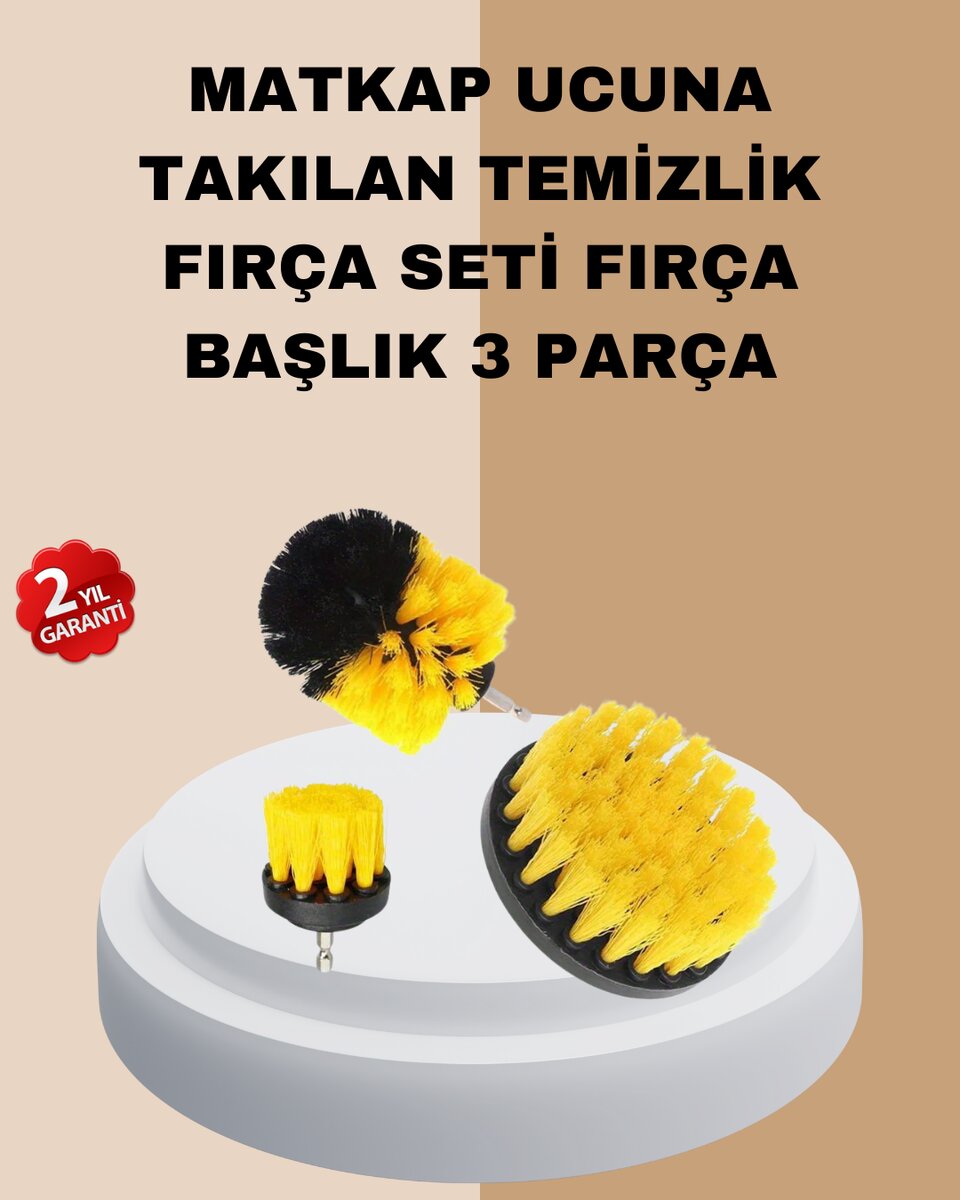 3’lü Matkap Ucu Fırça Takımı Zorlu Kirler İçin 3’lü Matkap Ucu Fırça Takımı Zorlu Kirler İçin