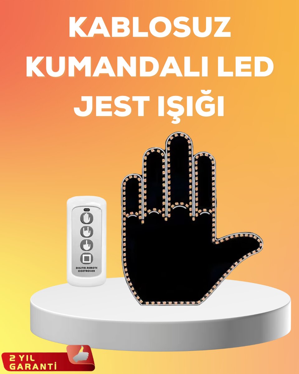 Kompakt Tasarımlı LED Jest Işığı – Selam ve Teşekkür Modları Kompakt Tasarımlı LED Jest Işığı – Selam ve Teşekkür Modları