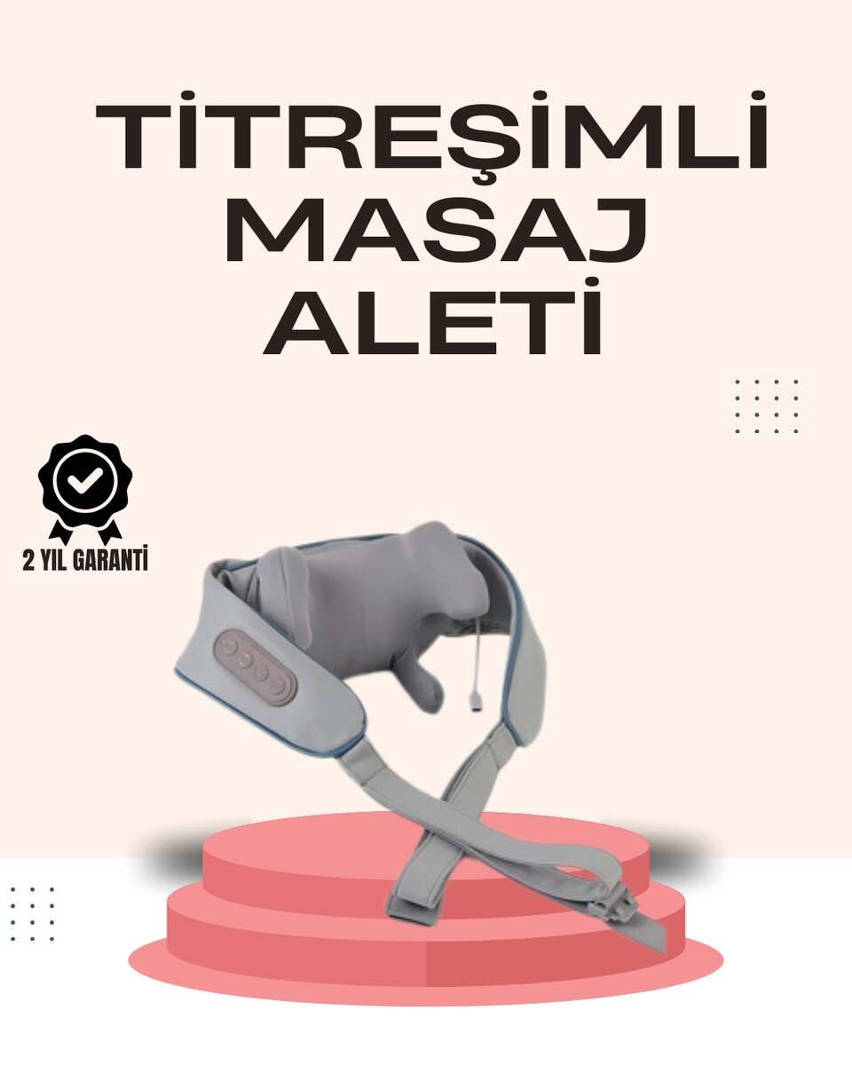 Kablosuz Boyun ve Omuz Masaj Aleti | Isıtmalı ve Yoğurmalı Kablosuz Boyun ve Omuz Masaj Aleti | Isıtmalı ve Yoğurmalı