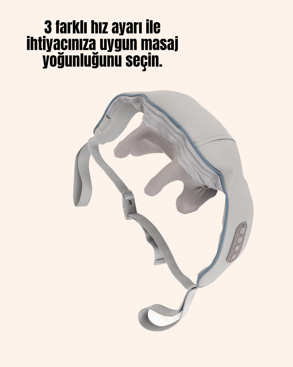 Çok Fonksiyonlu Kablosuz Masaj Aleti | 2 Modlu Isıtmalı