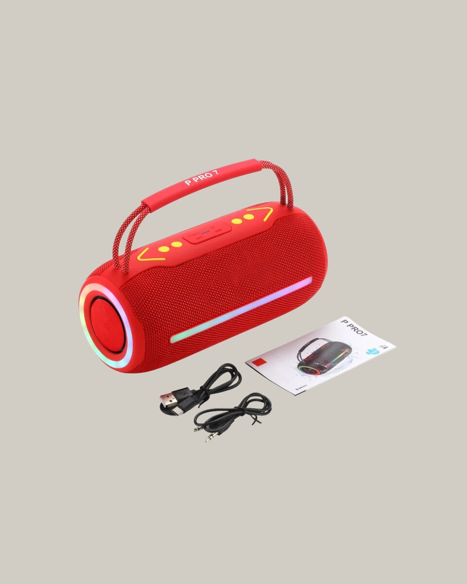 IPX6 Su Geçirmez RGB LED Işıklı Taşınabilir Bluetooth Hoparlör 2400 mAh IPX6 Su Geçirmez RGB LED Işıklı Taşınabilir Bluetooth Hoparlör 2400 mAh