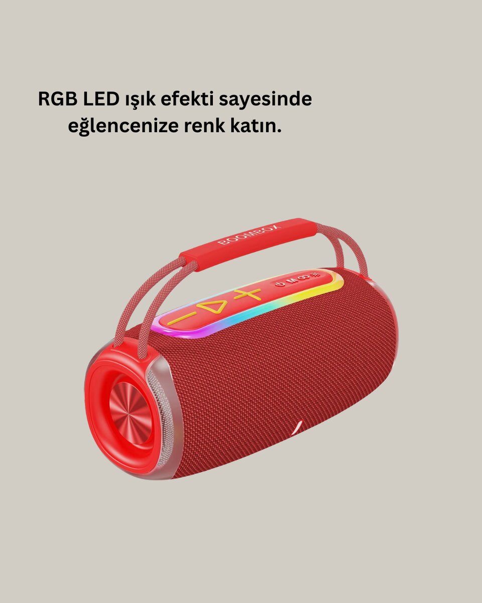 Suya Dayanıklı 20W RGB Hoparlör Bluetooth, USB, SD Kart ve AUX Girişli Suya Dayanıklı 20W RGB Hoparlör Bluetooth, USB, SD Kart ve AUX Girişli
