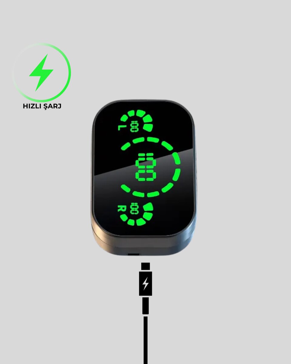 Gürültü Engelleyici Bluetooth Kulaklık – Akıllı Ekranlı, HiFi Ses Kalitesi Gürültü Engelleyici Bluetooth Kulaklık – Akıllı Ekranlı, HiFi Ses Kalitesi
