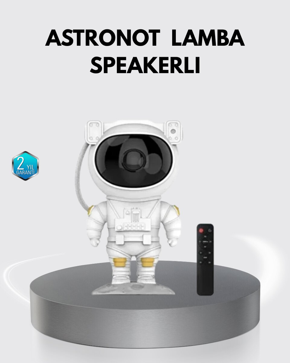 Astronot Şekilli Galaxy Projeksiyon Lambası Nebula Efektli Dekoratif Lamba Astronot Şekilli Galaxy Projeksiyon Lambası Nebula Efektli Dekoratif Lamba