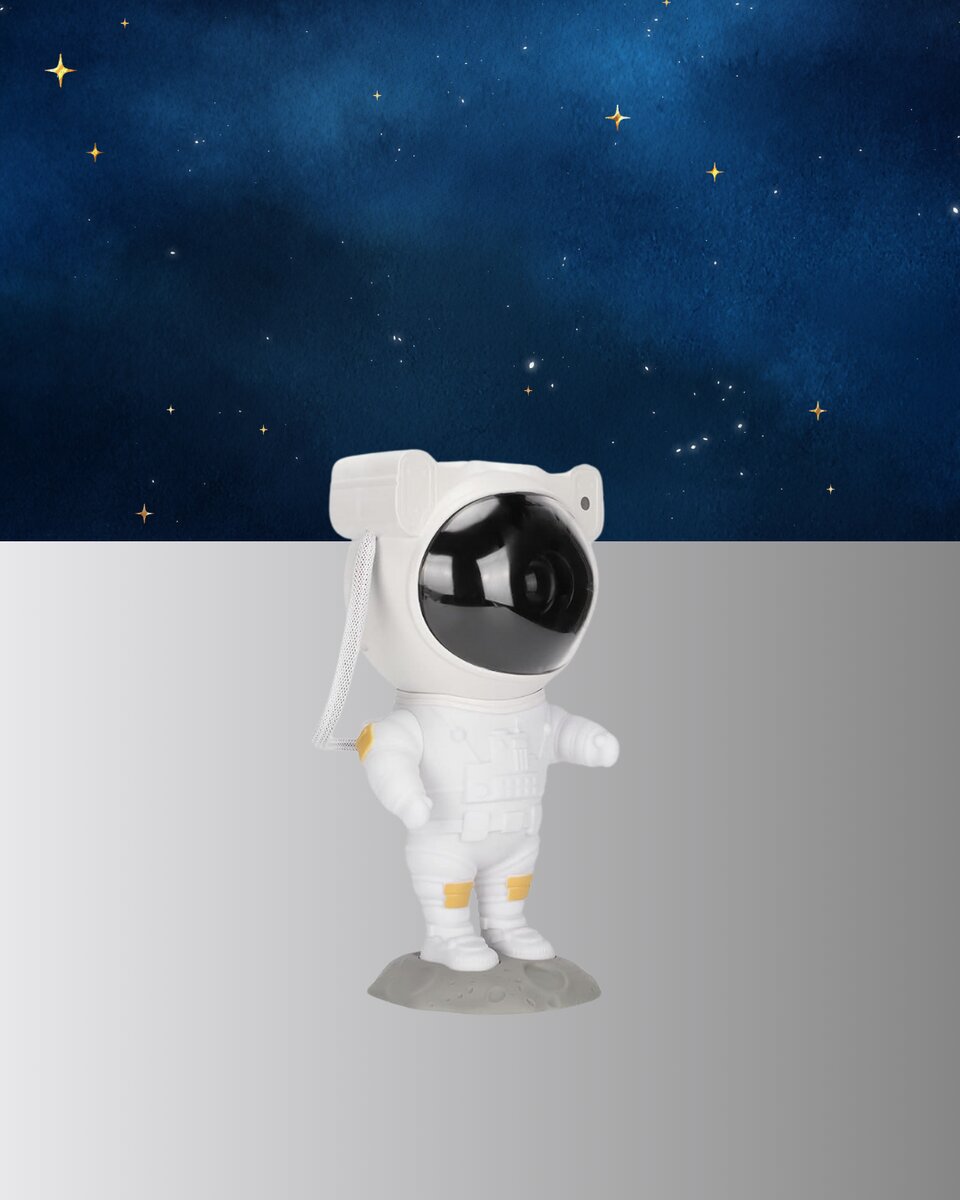 Astronot Şekilli Galaxy Projeksiyon Lambası Nebula Efektli Dekoratif Lamba Astronot Şekilli Galaxy Projeksiyon Lambası Nebula Efektli Dekoratif Lamba