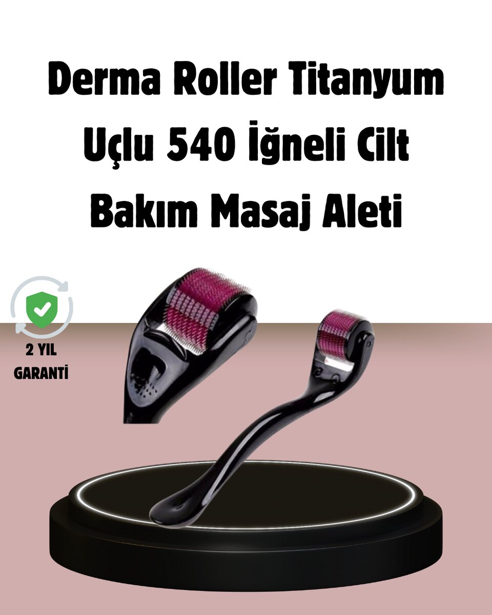 Dermaroller Titanyum 540 İğneli 1 mm Cilt Yenileme ve Anti Aging Etkisi Dermaroller Titanyum 540 İğneli 1 mm Cilt Yenileme ve Anti Aging Etkisi