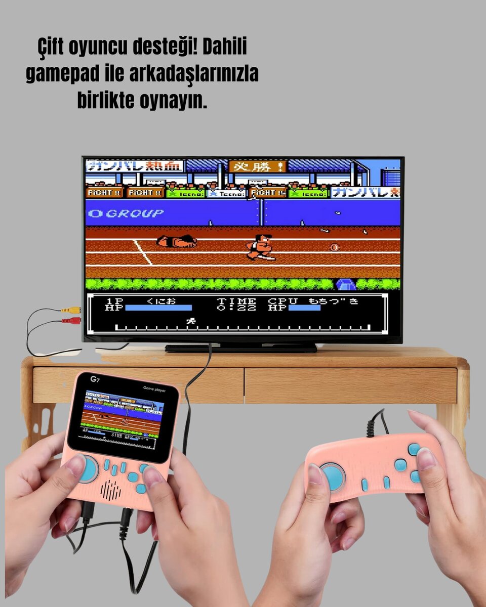 666 Klasik Oyunlu Mini Retro Konsol – Büyük Ekran Desteği 666 Klasik Oyunlu Mini Retro Konsol – Büyük Ekran Desteği