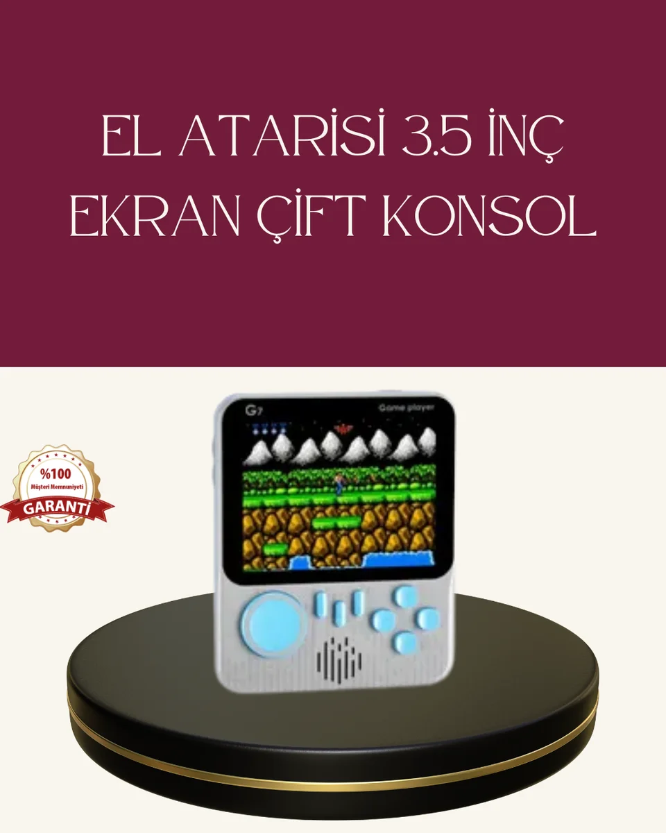 Şarjlı 3.5 İnç Retro Oyun Konsolu Şarjlı 3.5 İnç Retro Oyun Konsolu