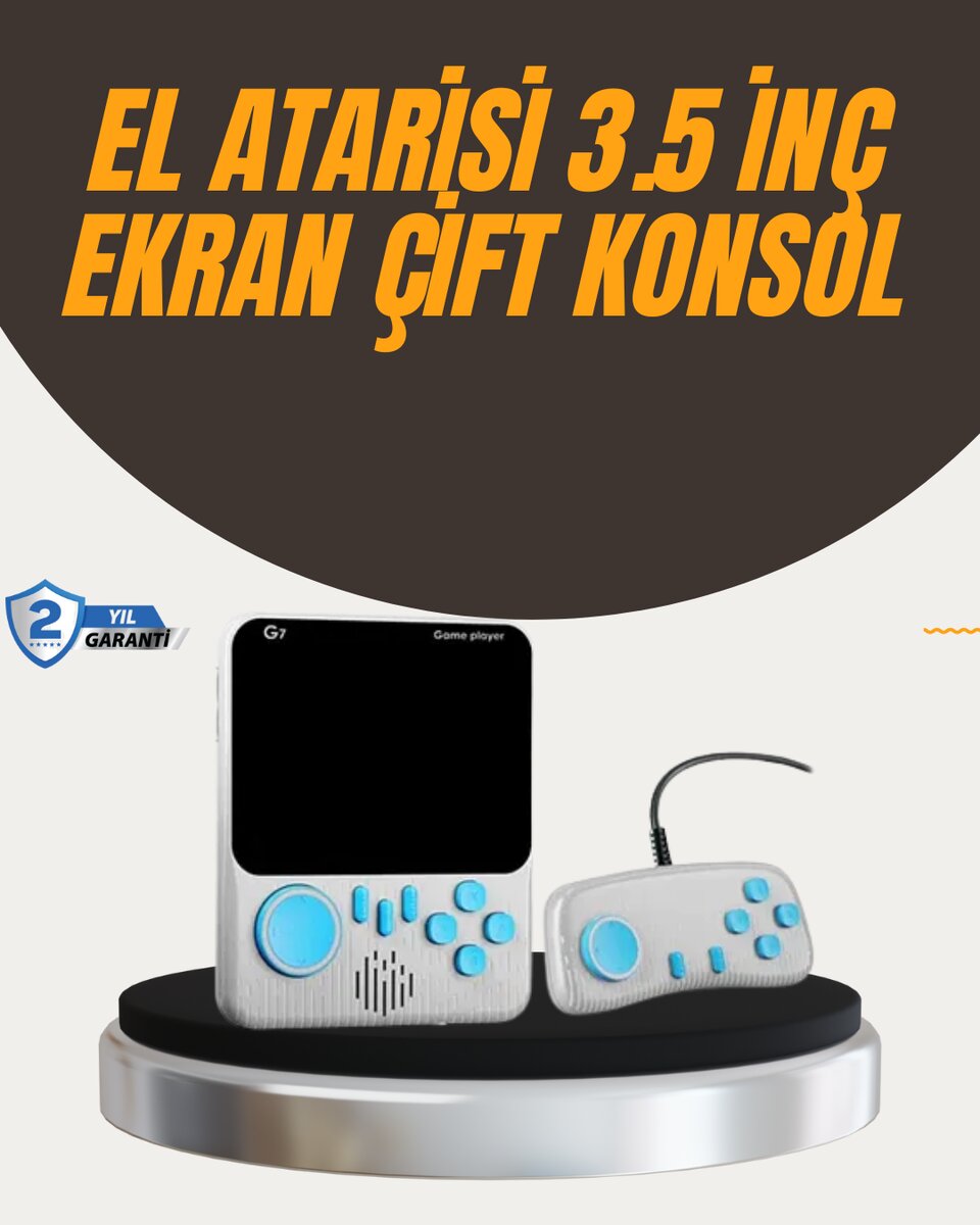 İki Kişilik Oyun Deneyimi Sunan Taşınabilir Retro Konsol İki Kişilik Oyun Deneyimi Sunan Taşınabilir Retro Konsol