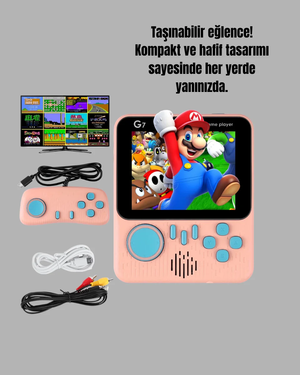 666 Oyunlu Retro Game Console – TV ve Çift Gamepad Desteği 666 Oyunlu Retro Game Console – TV ve Çift Gamepad Desteği