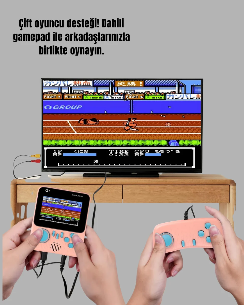 666 Oyunlu Retro Game Console – TV ve Çift Gamepad Desteği 666 Oyunlu Retro Game Console – TV ve Çift Gamepad Desteği