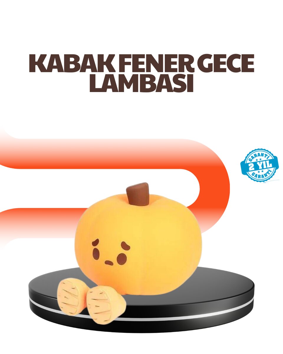 Dekoratif Pumpkin Gece Lambası Şarjlı Dokunmatik LED Işık Dekoratif Pumpkin Gece Lambası Şarjlı Dokunmatik LED Işık