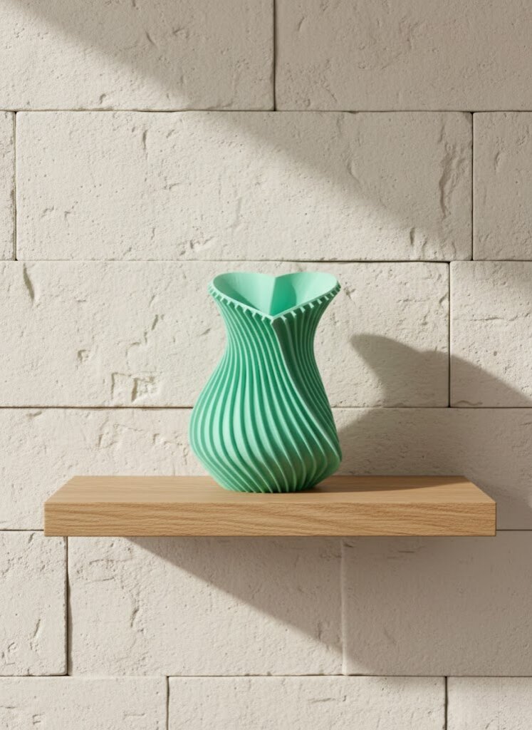 Kalpli Turkuaz Dekoratif Vazo 24 cm Modern Şık Tasarım Kalpli Turkuaz Dekoratif Vazo 24 cm Modern Şık Tasarım