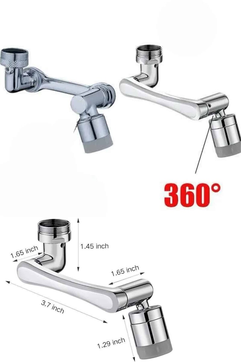 Dönen Musluk Başlığı 1080 Derece Ayarlanabilir Filtreli Sprey Uç Dönen Musluk Başlığı 1080 Derece Ayarlanabilir Filtreli Sprey Uç