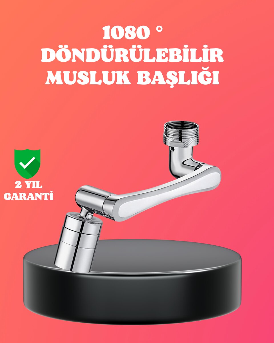 1080° Dönebilen Püskürtme Filtreli Musluk Başlığı Su Tasarruflu 1080° Dönebilen Püskürtme Filtreli Musluk Başlığı Su Tasarruflu