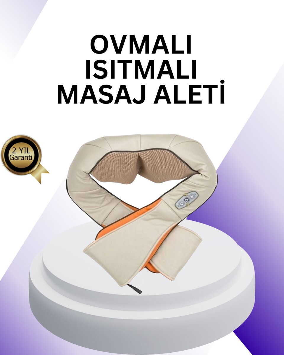 Ovmalı Isıtmalı Boyun Omuz Bel Masaj Aleti Kas ve Eklem Ağrılarına Etkili Ovmalı Isıtmalı Boyun Omuz Bel Masaj Aleti Kas ve Eklem Ağrılarına Etkili