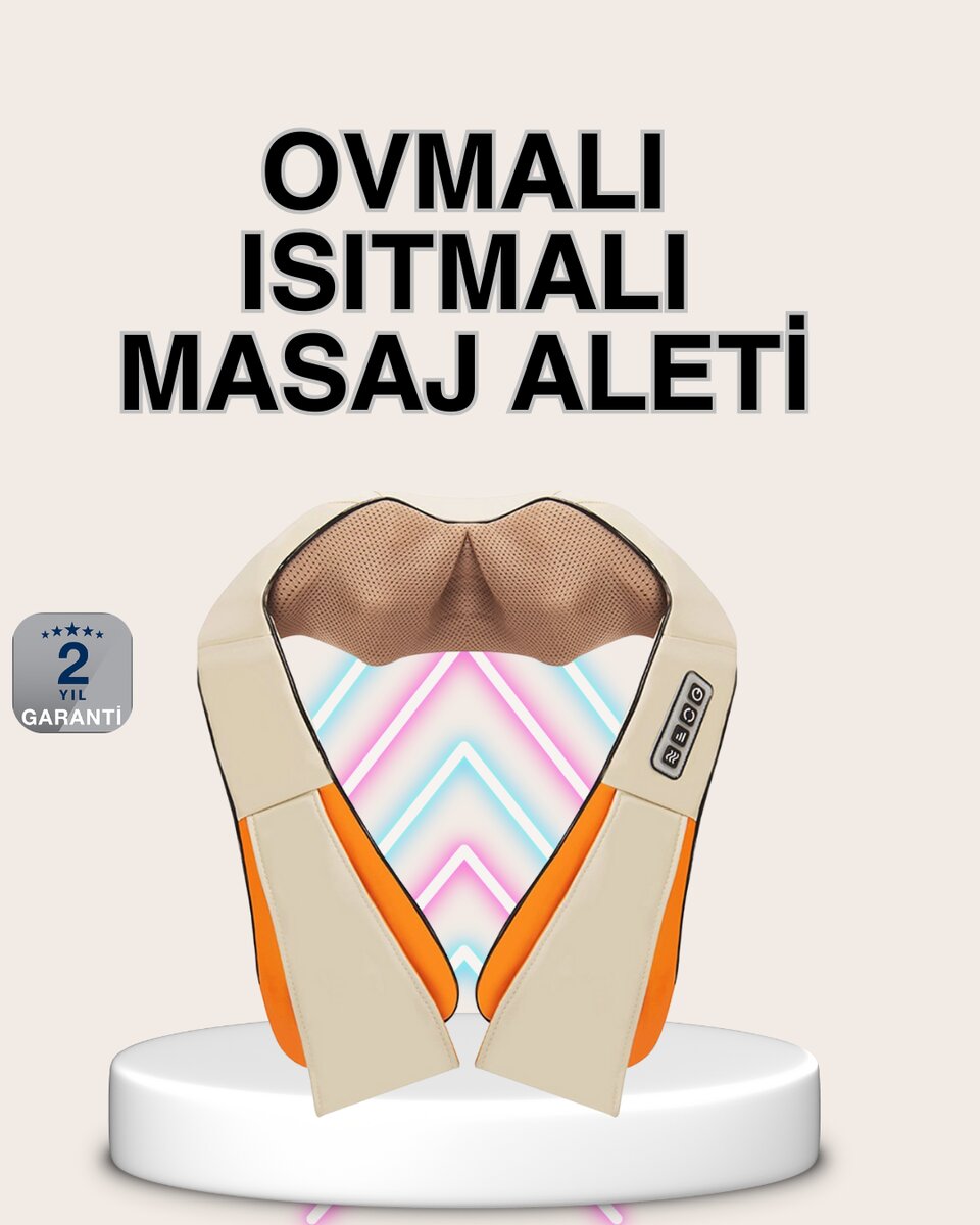 Bel Omuz Boyun Masaj Aleti Ovmalı Isıtmalı Kas Yorgunluğu Giderici Bel Omuz Boyun Masaj Aleti Ovmalı Isıtmalı Kas Yorgunluğu Giderici