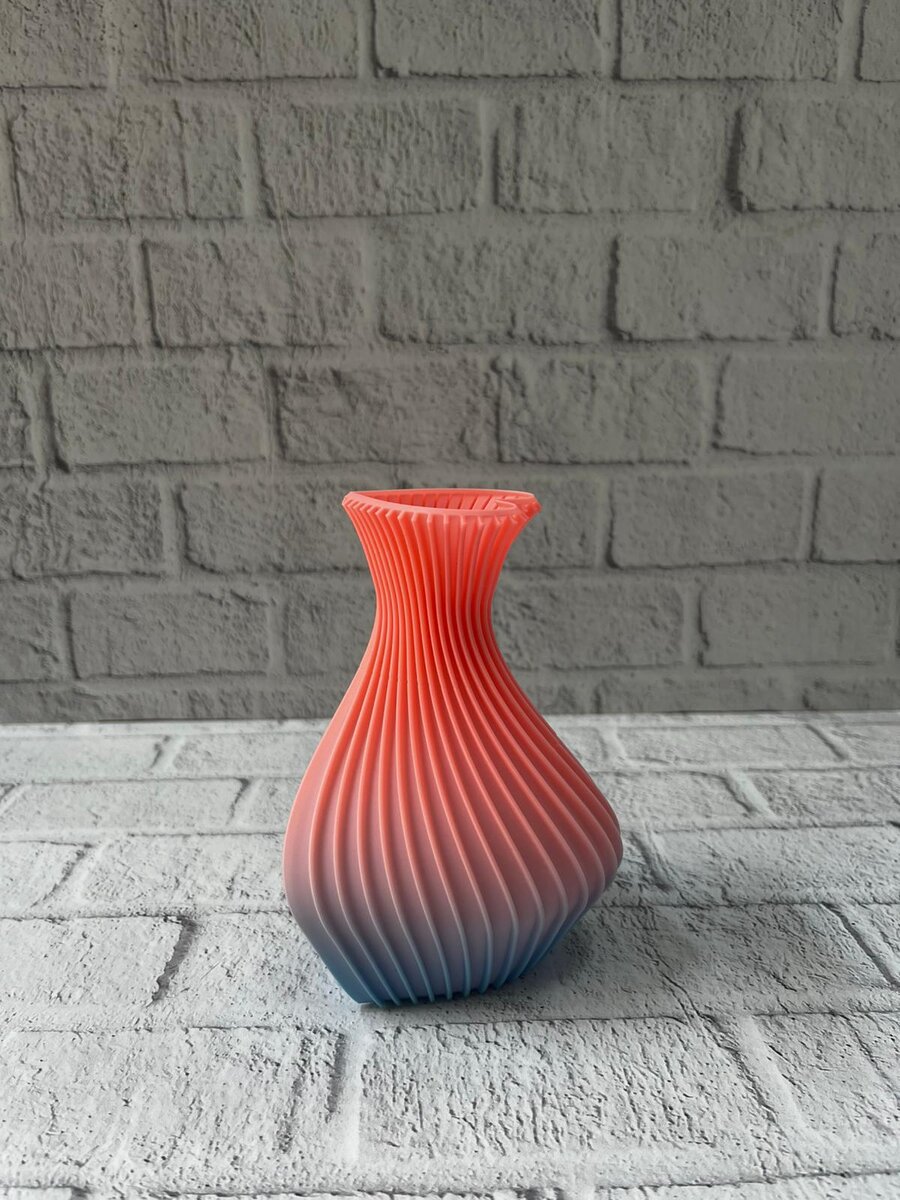 3D Dalga Desenli Kalp Formlu Dekoratif Vazo Pembe 15 cm 3D Dalga Desenli Kalp Formlu Dekoratif Vazo Pembe 15 cm