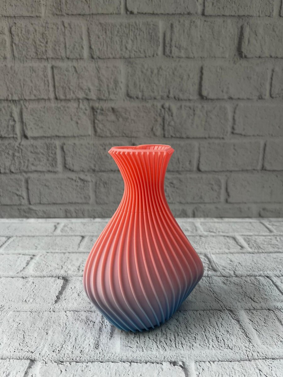 3D Dalga Desenli Kalp Formlu Dekoratif Vazo Pembe 15 cm 3D Dalga Desenli Kalp Formlu Dekoratif Vazo Pembe 15 cm
