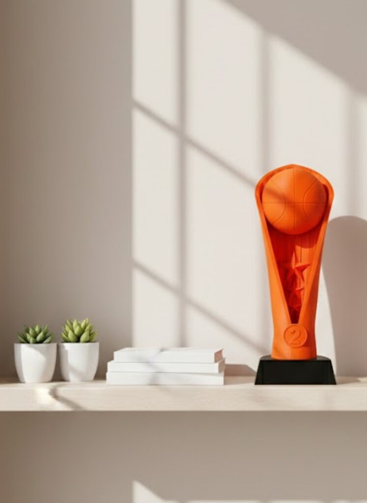 23cm Turuncu Basketbol Kupa Biblo Modern Ödül Dekor Ürünü 23cm Turuncu Basketbol Kupa Biblo Modern Ödül Dekor Ürünü