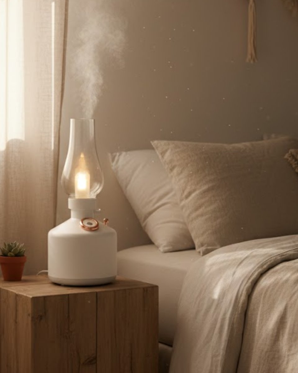 Vintage Dekoratif Gaz Lambası Görünümlü Aromaterapi Difüzör 1200 mAh USB Şarjlı Vintage Dekoratif Gaz Lambası Görünümlü Aromaterapi Difüzör 1200 mAh USB Şarjlı