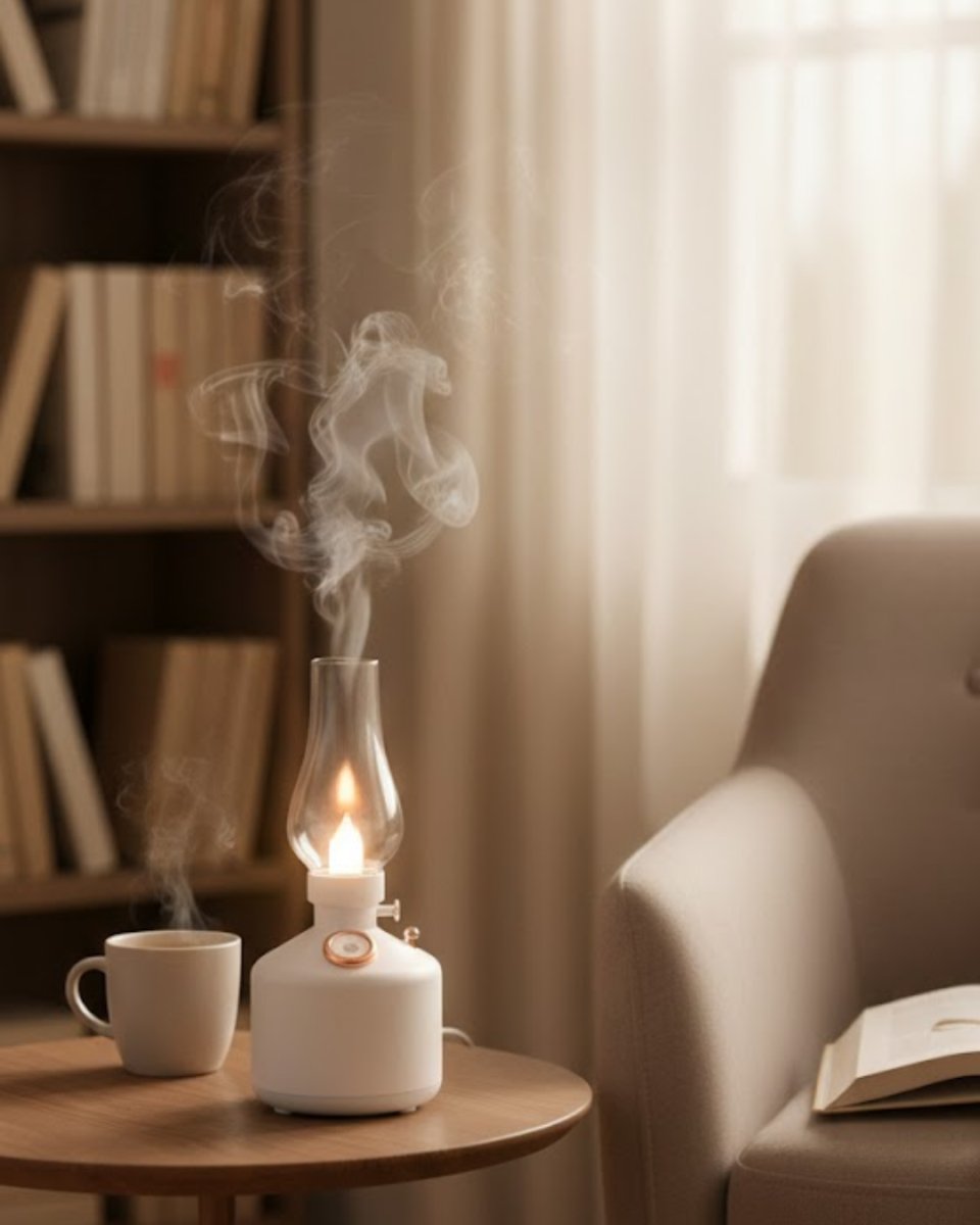 Retro LED Işıklı 1200 mAh Şarjlı Aroma Difüzörü 280 ml Su Kapasiteli Retro LED Işıklı 1200 mAh Şarjlı Aroma Difüzörü 280 ml Su Kapasiteli