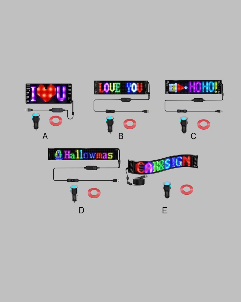 USB Girişli RGB LED Tabela Ayarlanabilir Parlaklık ve Kayan Yazı Özellikli USB Girişli RGB LED Tabela Ayarlanabilir Parlaklık ve Kayan Yazı Özellikli