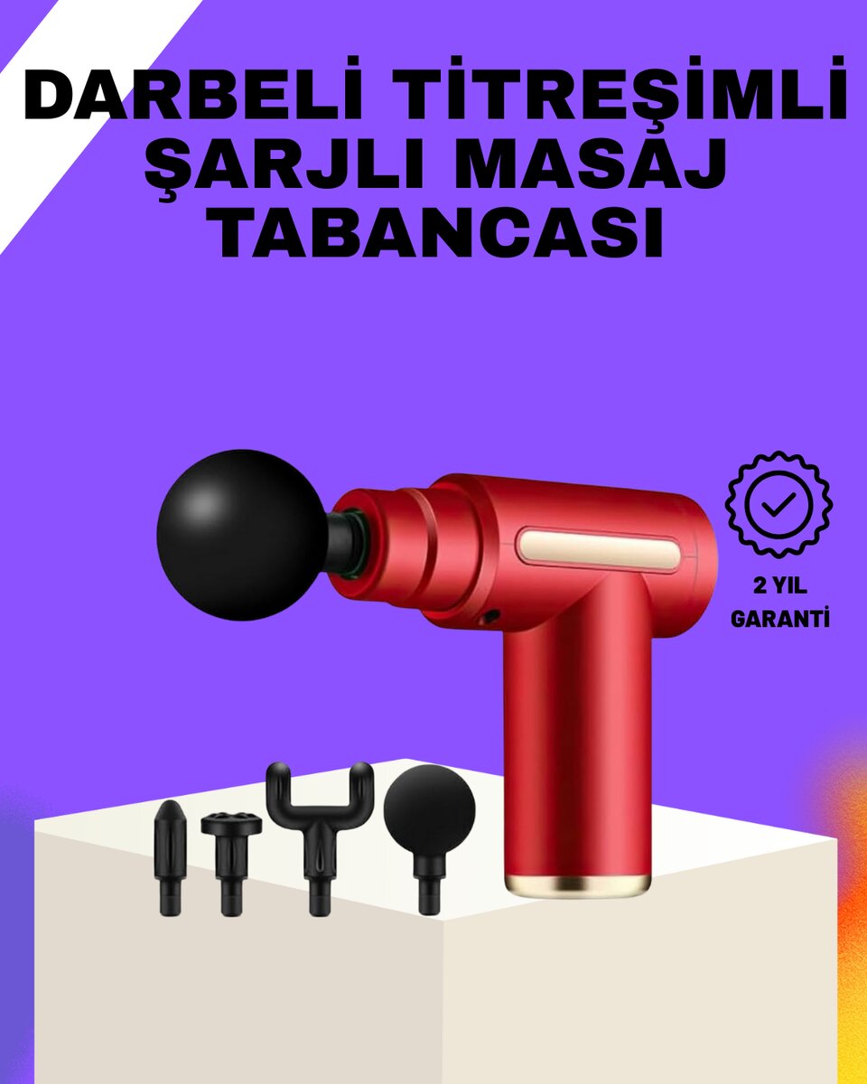 Şarjlı Masaj Tabancası Spor Sonrası Kas Rahatlatma İçin