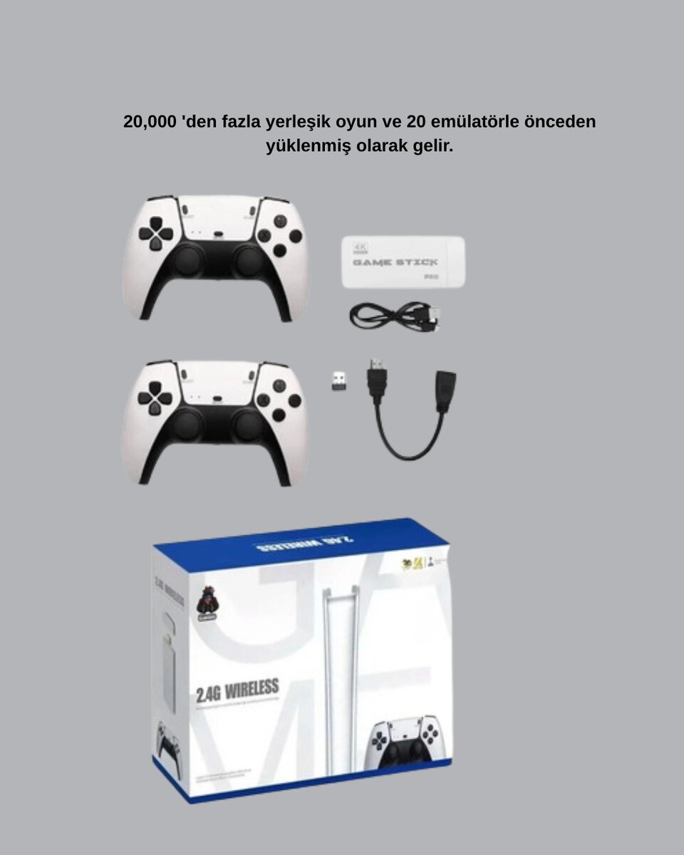 2 Kablosuz Kollu HDMI Uyumlu M15 Oyun Konsolu 2 Kablosuz Kollu HDMI Uyumlu M15 Oyun Konsolu