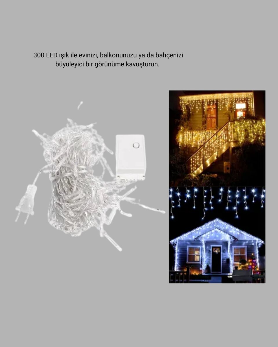 3x3 Metre Şelale LED Perde Işık İç Dış Mekân Dekorasyonu 3x3 Metre Şelale LED Perde Işık İç Dış Mekân Dekorasyonu