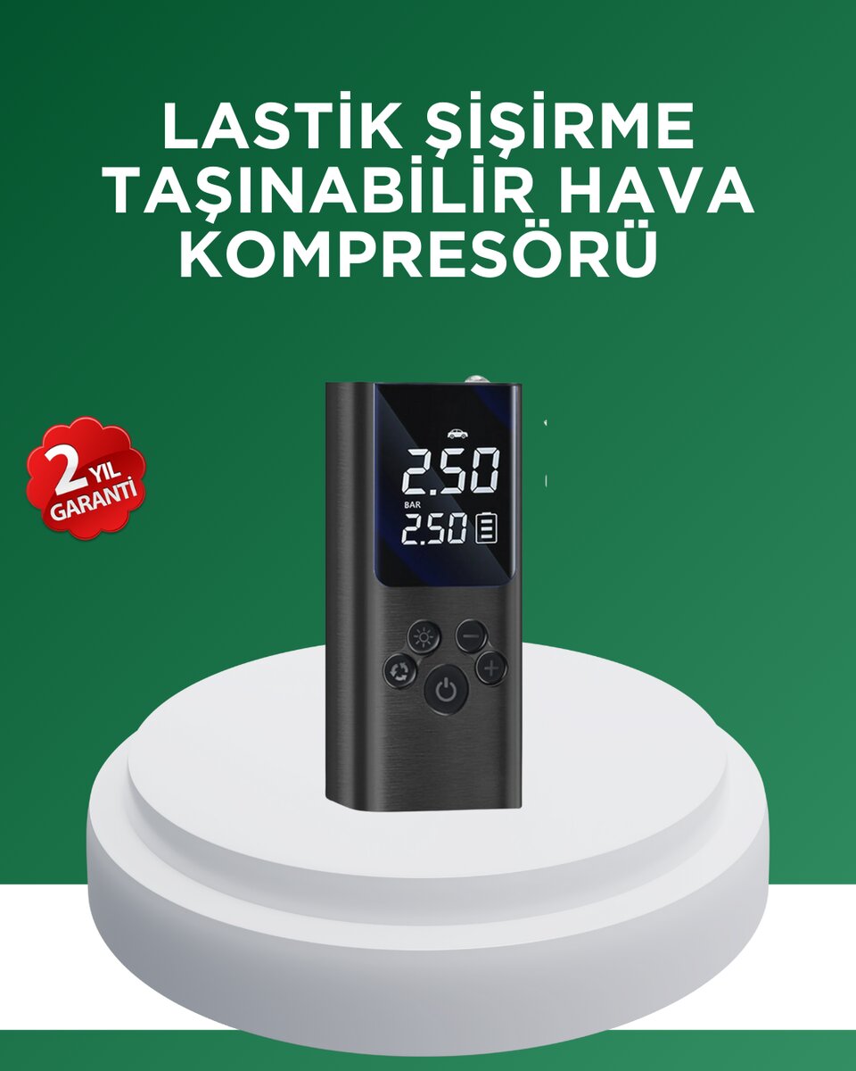 Dijital Lastik Pompası Çok Amaçlı Taşınabilir Kompresör Dijital Lastik Pompası Çok Amaçlı Taşınabilir Kompresör