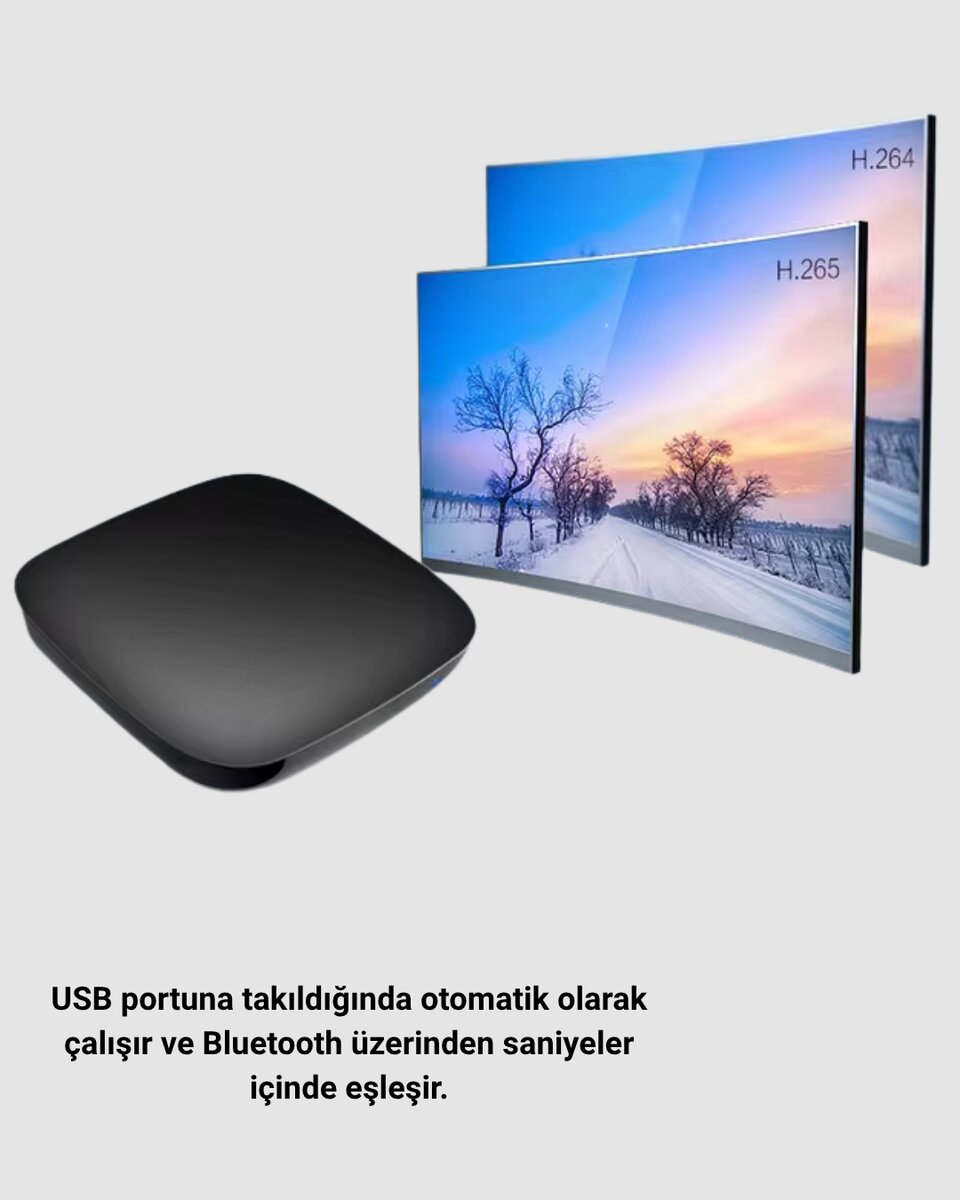 Android Auto Kablosuz Bağlantı Adaptörü 5.8GHz Hızlı WiFi ve Kompakt Tasarımlı Android Auto Kablosuz Bağlantı Adaptörü 5.8GHz Hızlı WiFi ve Kompakt Tasarımlı