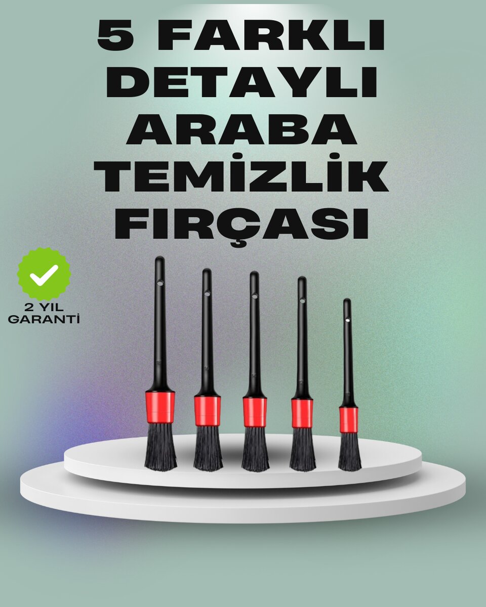5'li Araç Temizlik Fırça Seti-Detaylı Temizlik İçin Çok Amaçlı Fırçalar 5'li Araç Temizlik Fırça Seti-Detaylı Temizlik İçin Çok Amaçlı Fırçalar