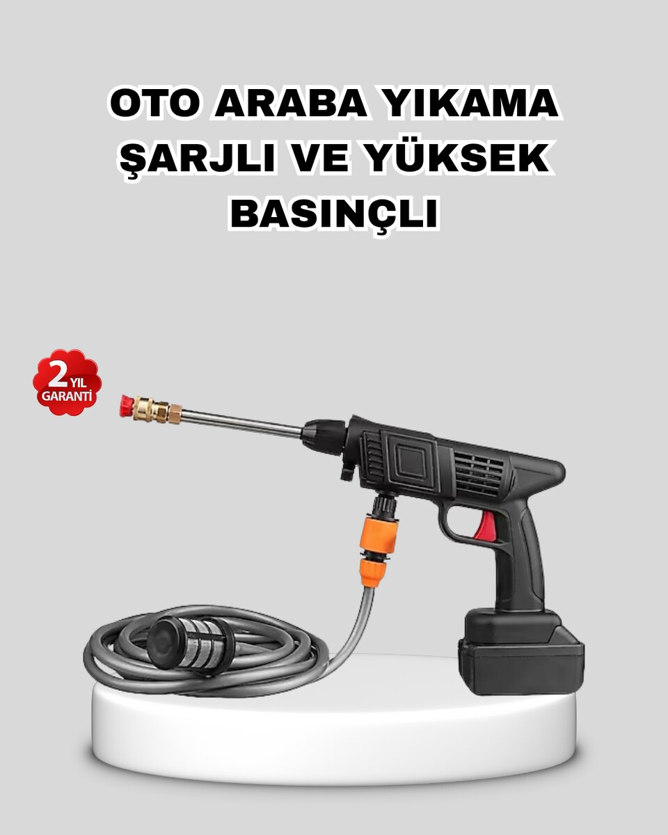 Akülü Araba Yıkama Makinesi 21V Güçlü Basınçlı ve Çift Akülü Taşınabilir Akülü Araba Yıkama Makinesi 21V Güçlü Basınçlı ve Çift Akülü Taşınabilir