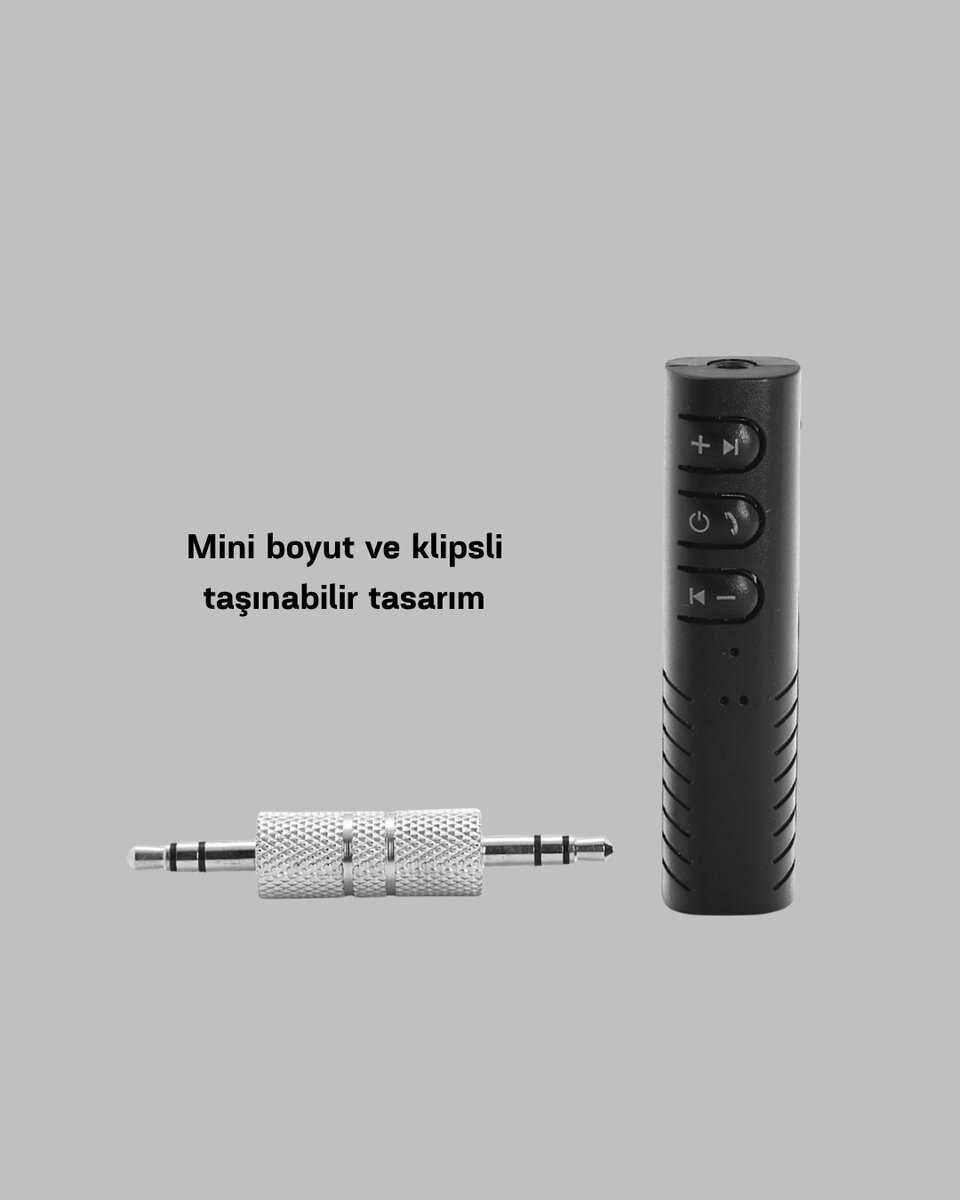 Bluetooth 4.1 Müzik Alıcısı 3.5mm Aux Girişli Mini Kablosuz Adaptör Bluetooth 4.1 Müzik Alıcısı 3.5mm Aux Girişli Mini Kablosuz Adaptör