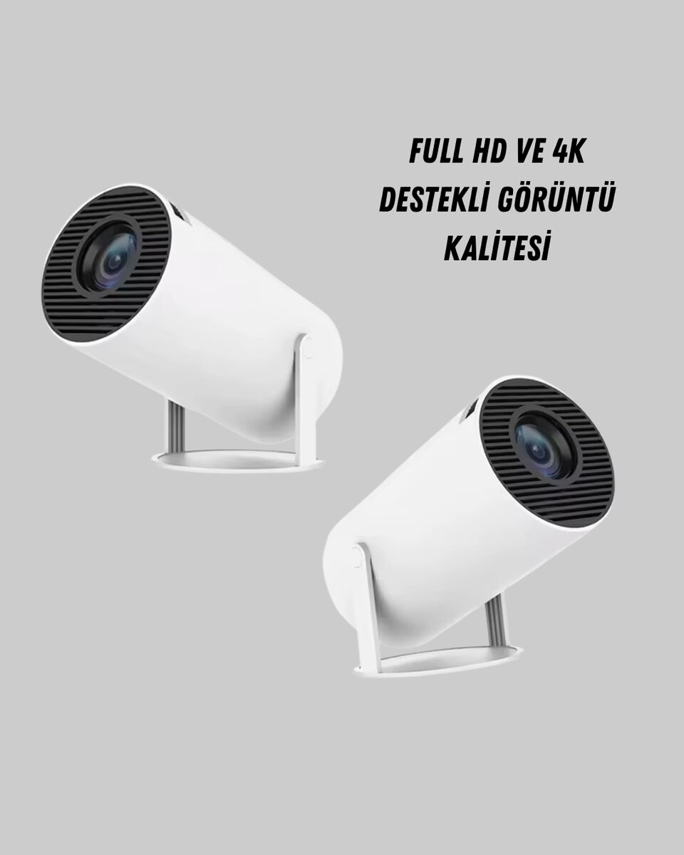 Full HD 4K Destekli Akıllı Projeksiyon – 130 inç Ekran, Uzun Ömürlü Ampul ve Çoklu Giriş Full HD 4K Destekli Akıllı Projeksiyon – 130 inç Ekran, Uzun Ömürlü Ampul ve Çoklu Giriş