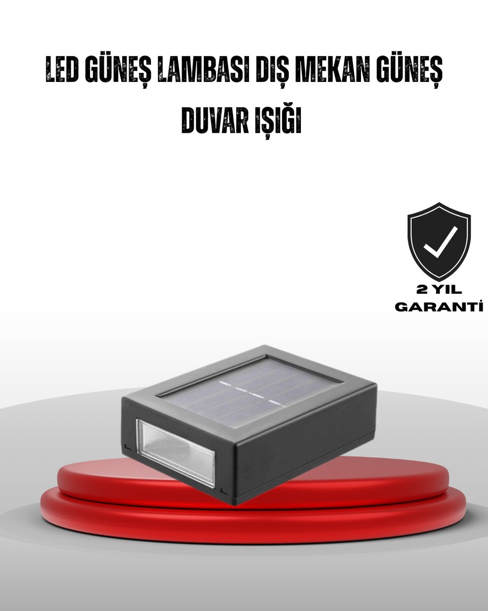 Güneş Enerjili Su Geçirmez LED Duvar Lambası Güneş Enerjili Su Geçirmez LED Duvar Lambası