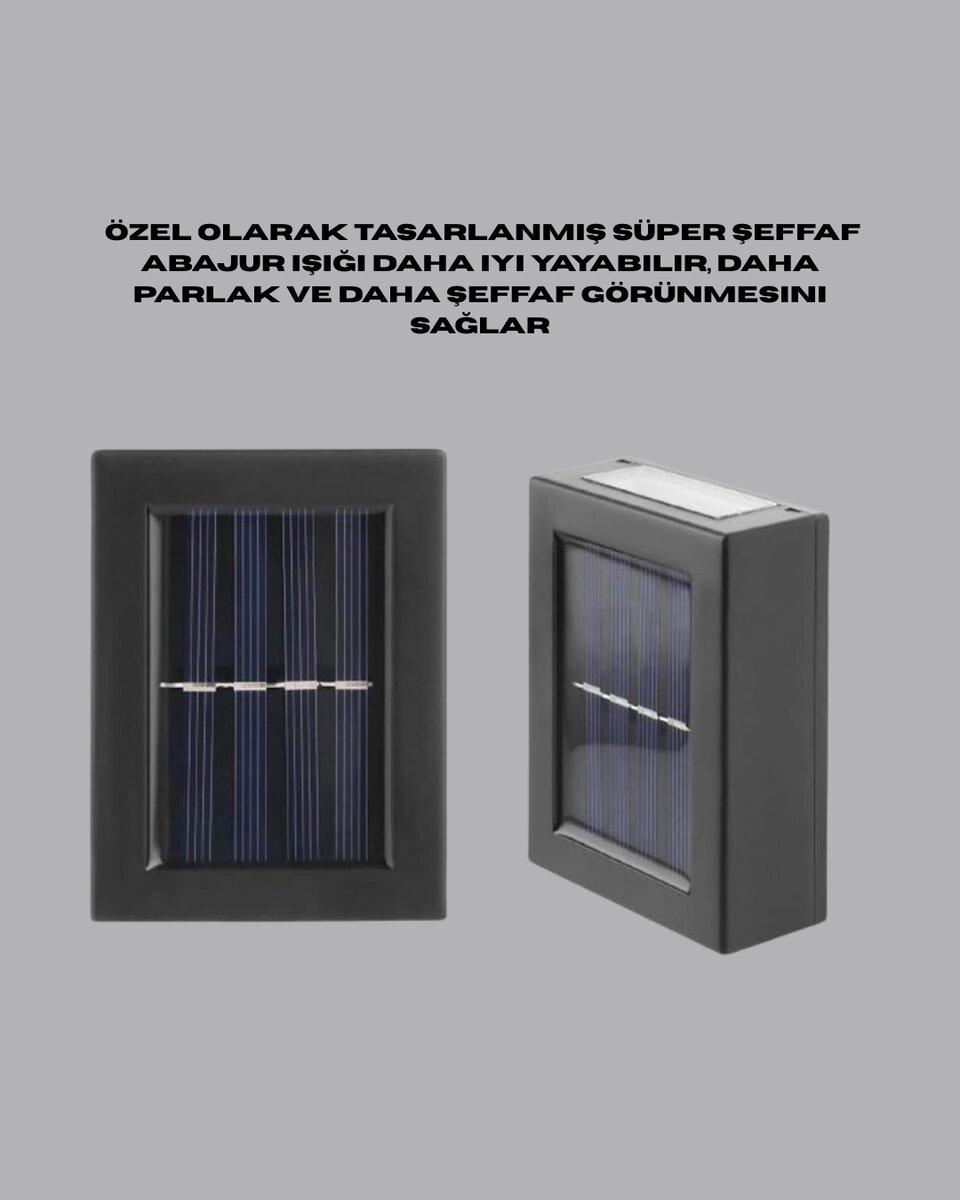 Güneş Enerjili LED Duvar Aydınlatması Güneş Enerjili LED Duvar Aydınlatması