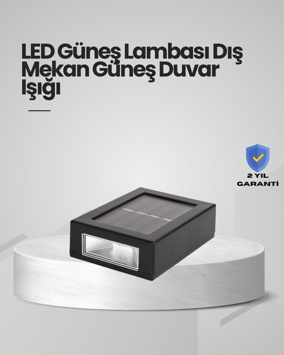 Güneş Enerjili LED Duvar Aydınlatması Güneş Enerjili LED Duvar Aydınlatması