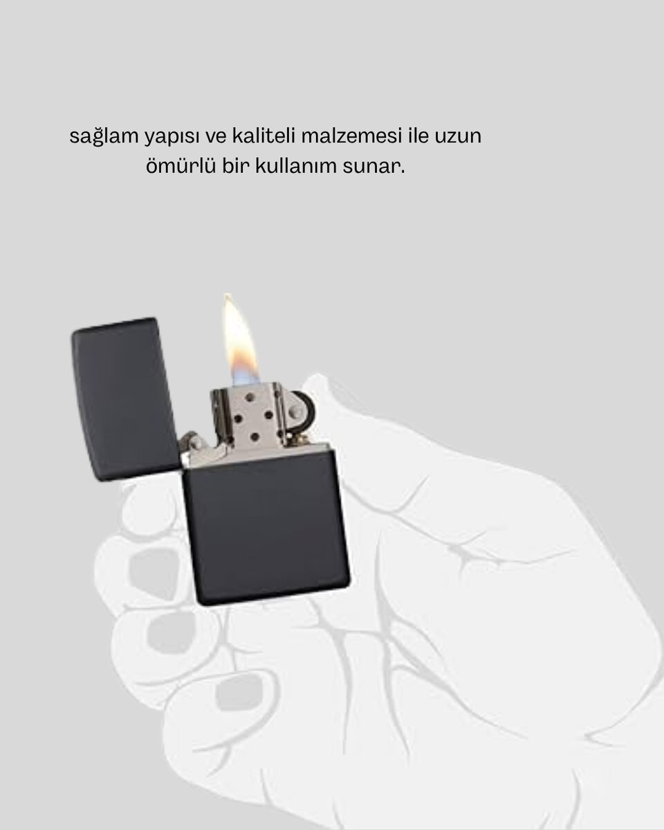 Metal Gövdeli Tasarım Çakmak Mat Yüzeyli ve Ergonomik Tutma Özellikli Metal Gövdeli Tasarım Çakmak Mat Yüzeyli ve Ergonomik Tutma Özellikli