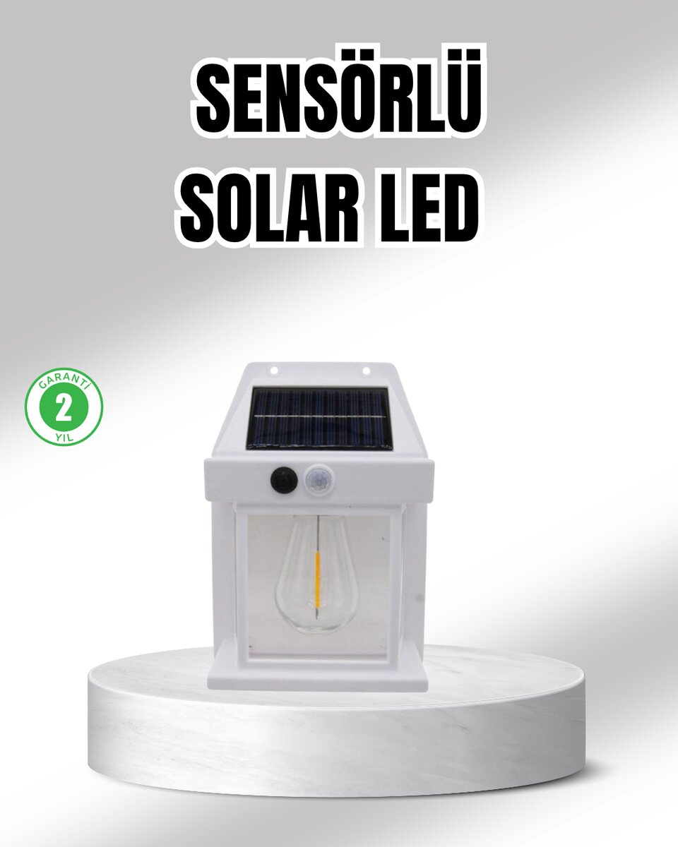 Güneş Enerjili Dış Mekan Sensörlü Duvar Lambası IP65 Su Geçirmez Güneş Enerjili Dış Mekan Sensörlü Duvar Lambası IP65 Su Geçirmez
