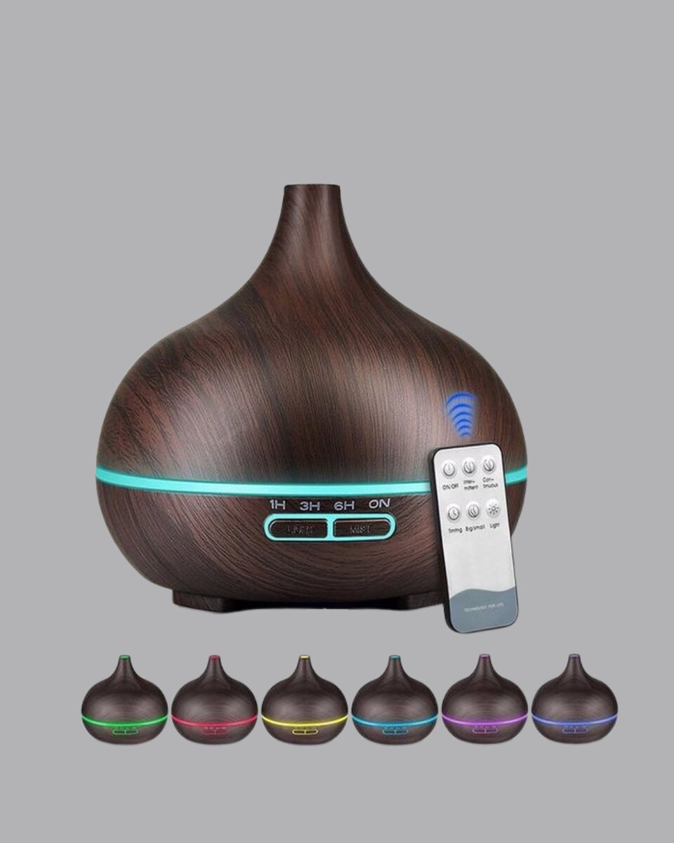 Aromaterapi Difüzörü 550 ml Ultrasonik Nemlendirici Otomatik Kapanma Özellikli