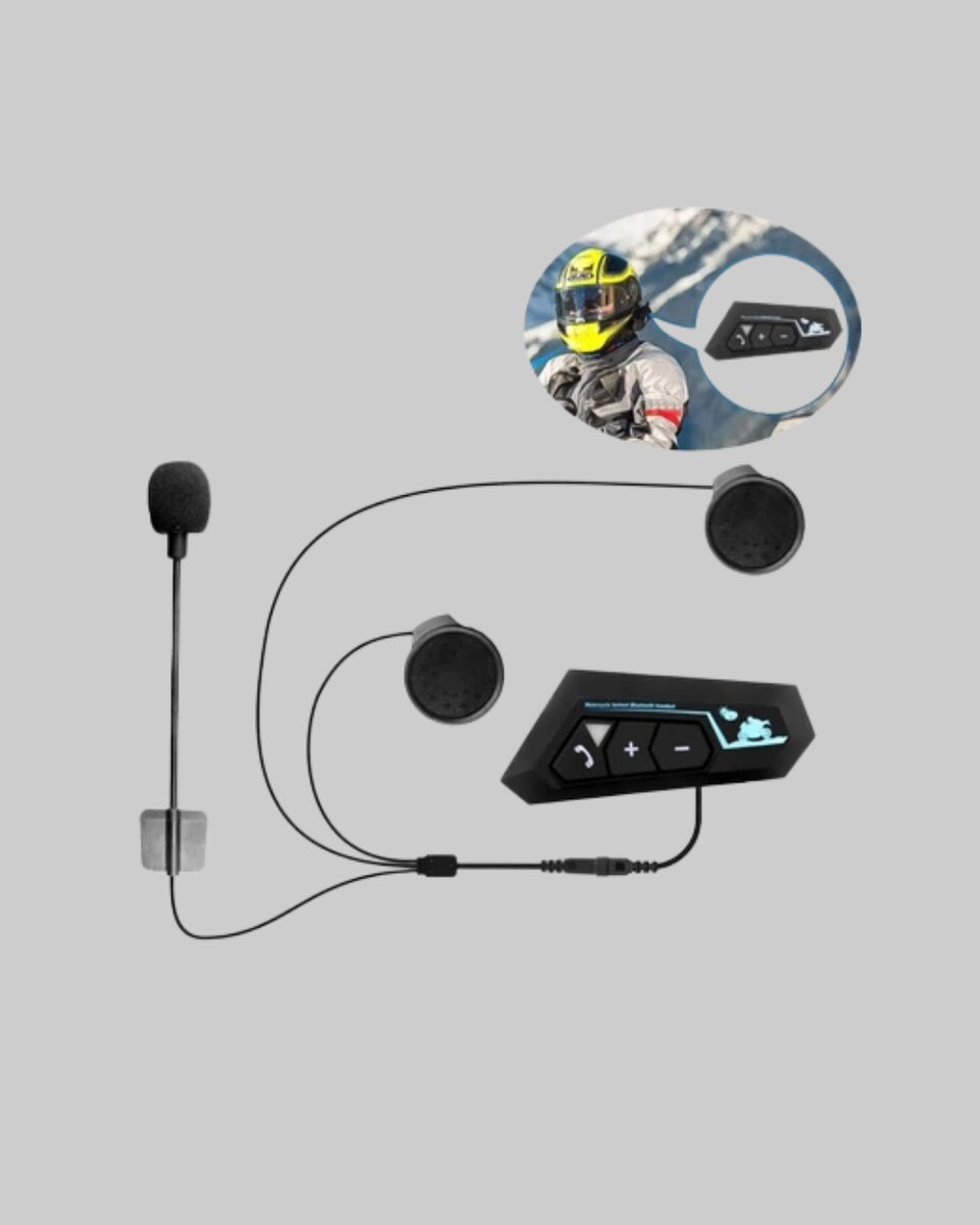 Motosiklet Kask Kulaklığı Bluetooth 5.0 Gürültü Önleme ve Hızlı Bağlantı