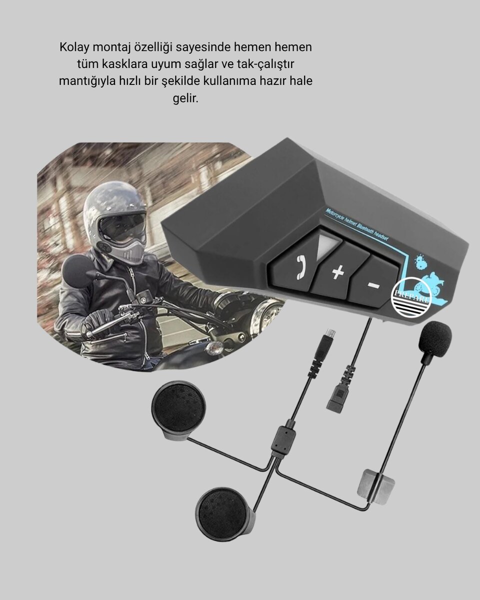 BT22 Kask Bluetooth Kulaklık 5.0 Gürültü Engelleyici ve Eller Serbest Kullanım BT22 Kask Bluetooth Kulaklık 5.0 Gürültü Engelleyici ve Eller Serbest Kullanım