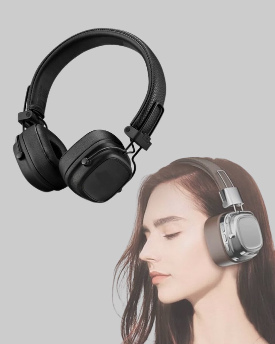Kablosuz Kulak Üstü Bluetooth Kulaklık Güçlü Bas ve Katlanabilir Tasarım Kablosuz Kulak Üstü Bluetooth Kulaklık Güçlü Bas ve Katlanabilir Tasarım