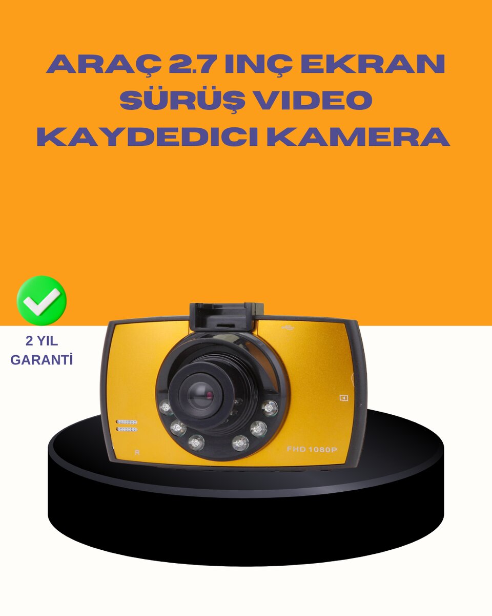 Araç Ön Kamera Full HD Kayıt ve G Sensor Özellikli Araç Ön Kamera Full HD Kayıt ve G Sensor Özellikli